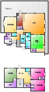 アビタシオン・イースト【5階】の間取り