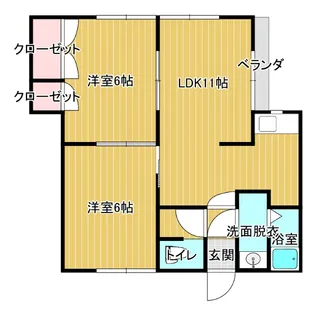 サンフォレスト俵【2階】の間取り