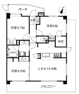 ネクステージ飛田給【2階】の間取り