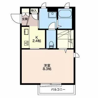 ショコラトリー【2階】の間取り