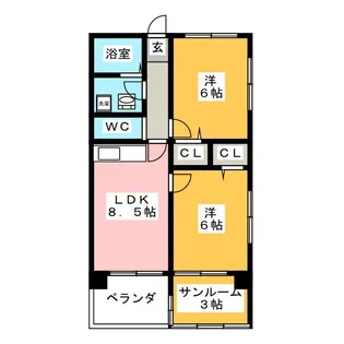 MKマンション【5階】の間取り