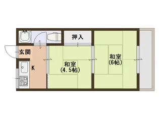 グロー玉出【2階】の間取り