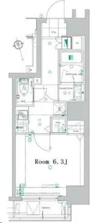 メイクスデザイン東新宿【9階】の間取り