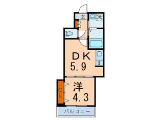GRACE Court 白山【1階】の間取り