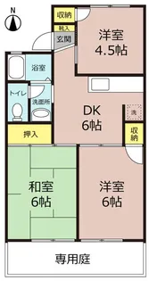 ル・パレ白川台【1階】の間取り