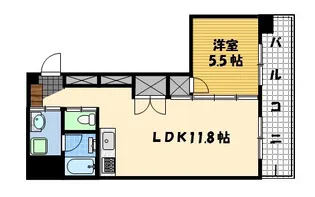 コア古川町【4階】の間取り