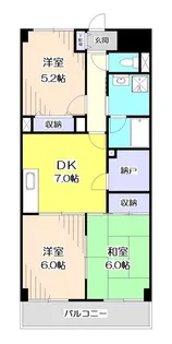 タカーラ・ハーヴェスト壱番館【3階】の間取り
