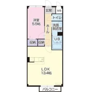 V・FruitII【1階】の間取り