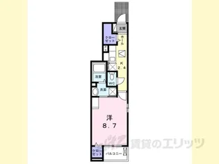 ミ・リブロ彦根駅北弐番館【1階】の間取り