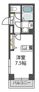 グランパシフィック難波元町【8階】の間取り