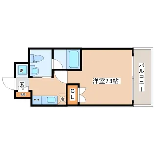 レジデンス片平【13階】の間取り