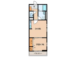 アムール淵野辺【2階】の間取り