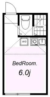 ユナイト上大岡パルフェット【1階】の間取り