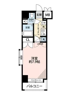 サヴォイステーション【8階】の間取り