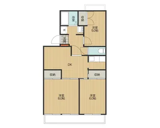 ベルハイツ高嶺【1階】の間取り