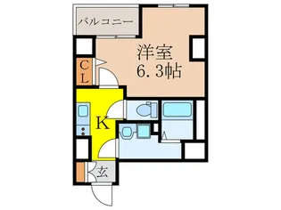 グランパシフィック木川東【2階】の間取り