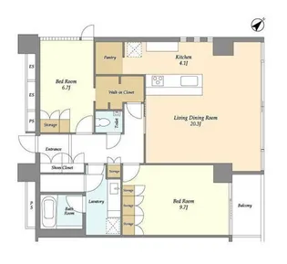 クエストコート原宿【3階】の間取り
