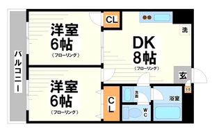 ジーライズ調布国領町【5階】の間取り