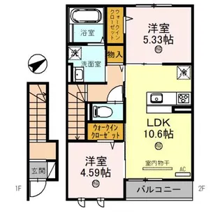 グレイスコーポV【2階】の間取り