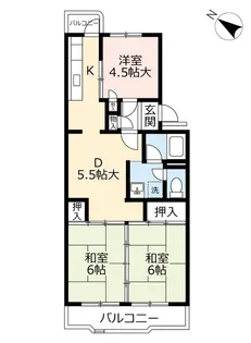 UR春日公園【4階】の間取り