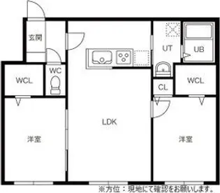 リポーソ栄通【2階】の間取り