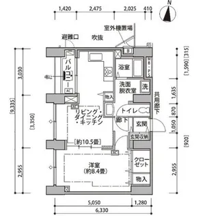 東雲キャナルコートCODAN14号棟【12階】の間取り
