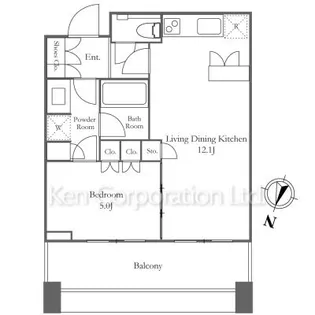 テラス渋谷美竹【4階】の間取り
