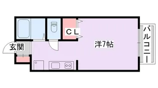 ラポルテYOSHIKAWA【2階】の間取り