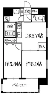 Pond Mum-HAKATA【8階】の間取り