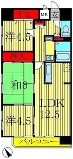 イーストグレイス【4階】の間取り