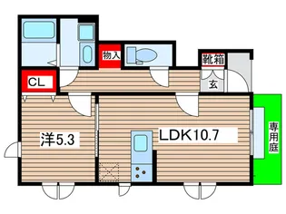 花水木弐番館【1階】の間取り