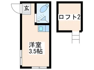 ハニ-ビ-練馬【2階】の間取り