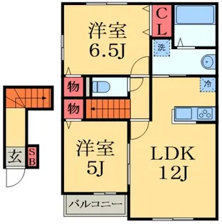 クレール千種【2階】の間取り