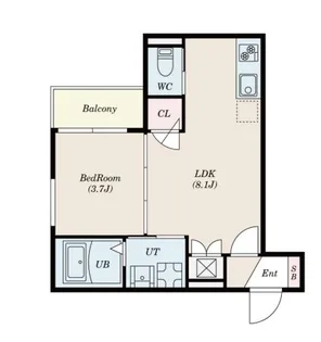 ZUI4BASE【2階】の間取り