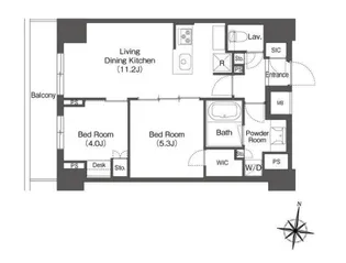 コンフォリア森下リバーサイド【9階】の間取り
