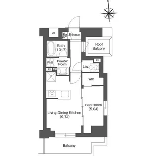 バウスステージ練馬豊玉【5階】の間取り