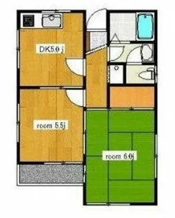 コーポ寺山【2階】の間取り