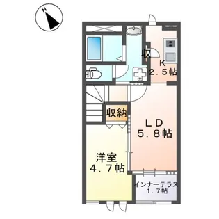モルガンB【2階】の間取り