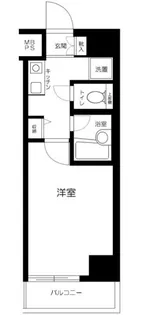 ヴェルヒルズ芝浦【5階】の間取り