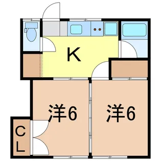 コーポアサノ【1階】の間取り
