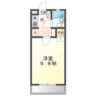 ハイツ香蘭【4階】の間取り