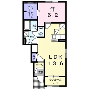 ヴィラ・エクセレンス A【1階】の間取り