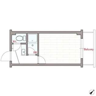 オーキッドコート田辺【3階】の間取り