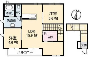 シャーメゾン レイール【2階】の間取り