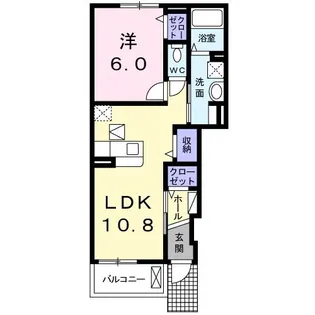 サンライズVI【1階】の間取り