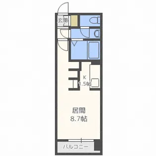 グレイスコート北18条【1階】の間取り