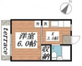 メゾン秋山A棟【1階】の間取り