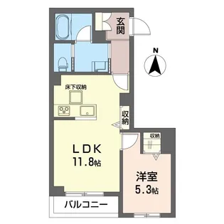 ハレ フアラライ【1階】の間取り