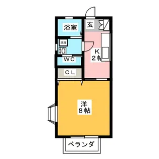 ウイル一番館【2階】の間取り