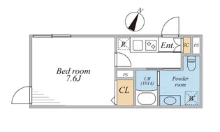 LEGALAND西五反田ANNEX【2階】の間取り